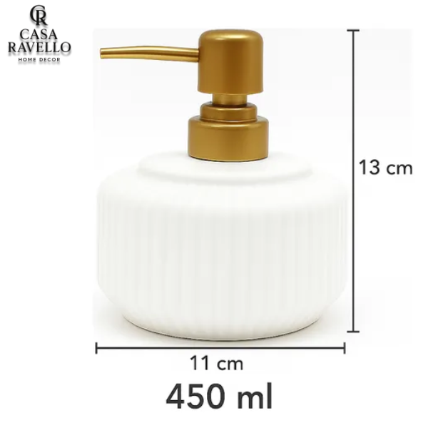 Dispenser para Sabonete em Cerâmica - Oro Bianco
