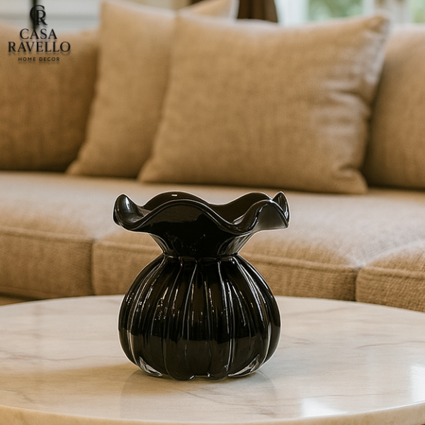 Vaso decorativo em Vidro Murano - Murano Notte Nobile