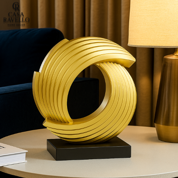 Escultura Decorativa em Resina - Eclisse Dorata
