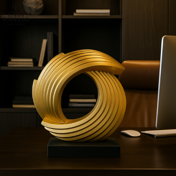 Escultura Decorativa em Resina - Eclisse Dorata