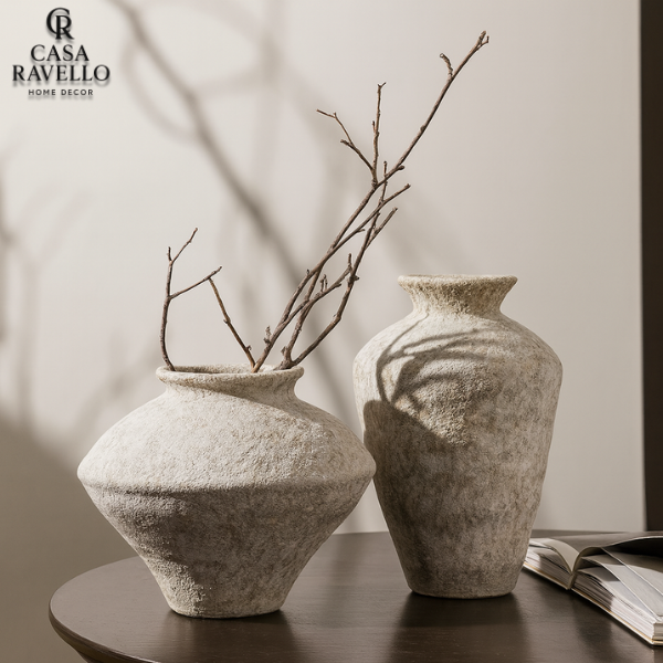Vaso Decorativa em Cerâmica e Porcelana - Vaso Wabi Sabi