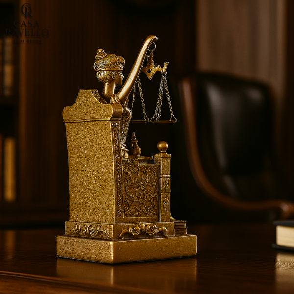 Trono da Justiça - Estátua decorativa em Resina