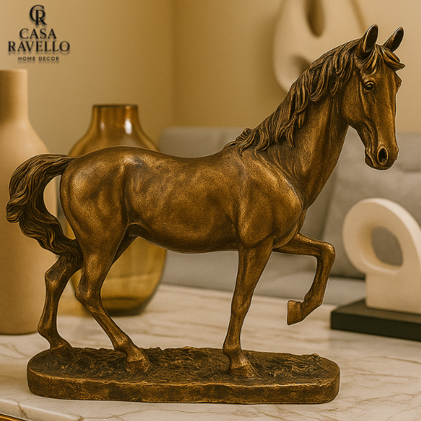 Cavallo Fiero - Estátua decorativa em Resina
