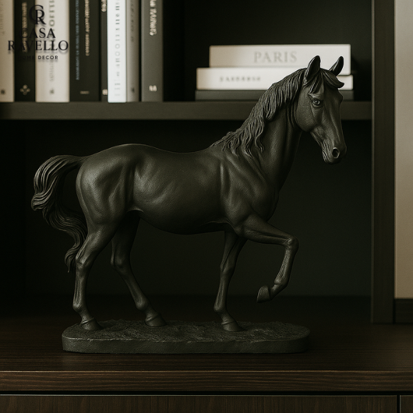 Cavallo Fiero - Estátua decorativa em Resina