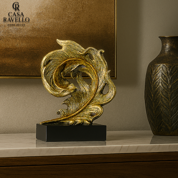 Escultura decorativa em Resina - Origine Foglio