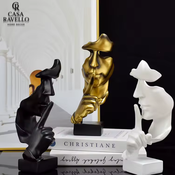 O silêncio - Estátua decorativa em Resina