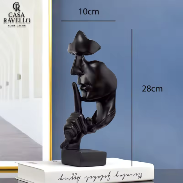 O silêncio - Estátua decorativa em Resina