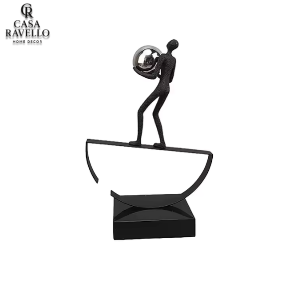 Estátua para decoração em Metal - Dinâmica Perfeita