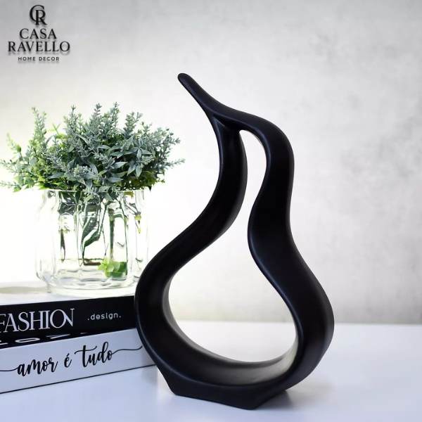 Escultura para decoração em Cerâmica - Fluxo Perfeito