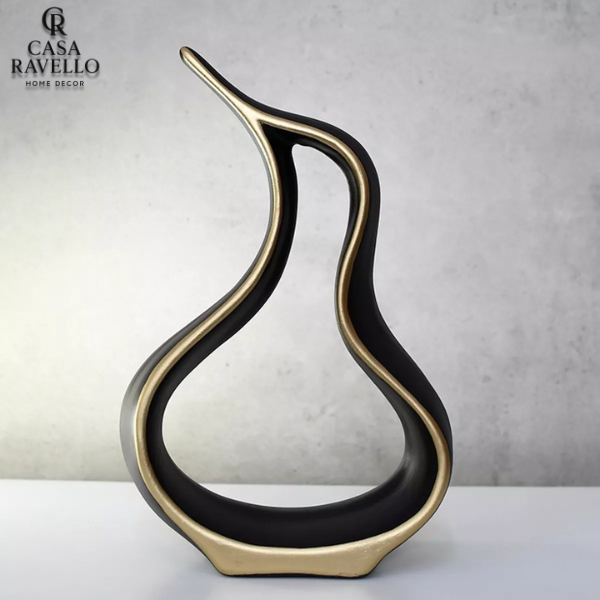 Escultura para decoração em Cerâmica - Fluxo Perfeito