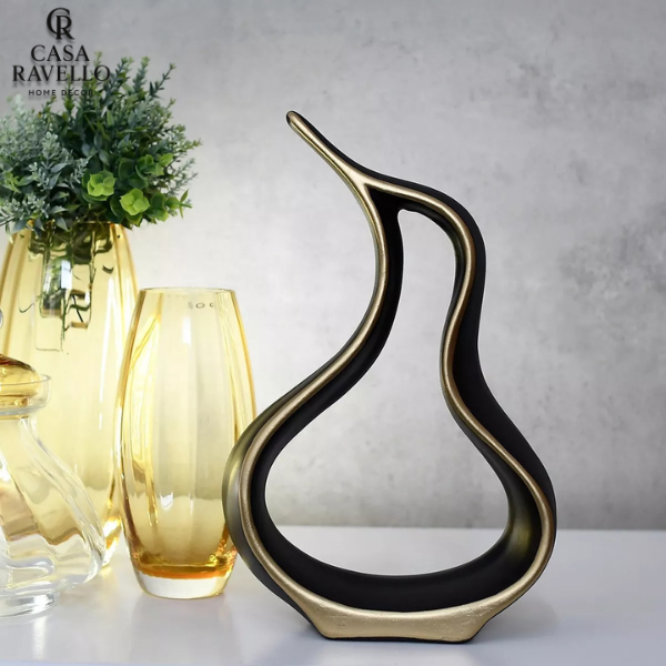 Escultura para decoração em Cerâmica - Fluxo Perfeito
