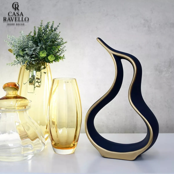 Escultura para decoração em Cerâmica - Fluxo Perfeito