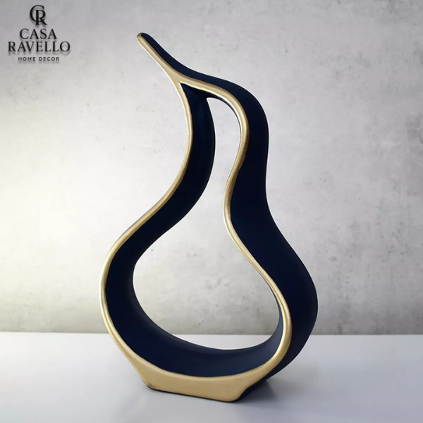 Escultura para decoração em Cerâmica - Fluxo Perfeito
