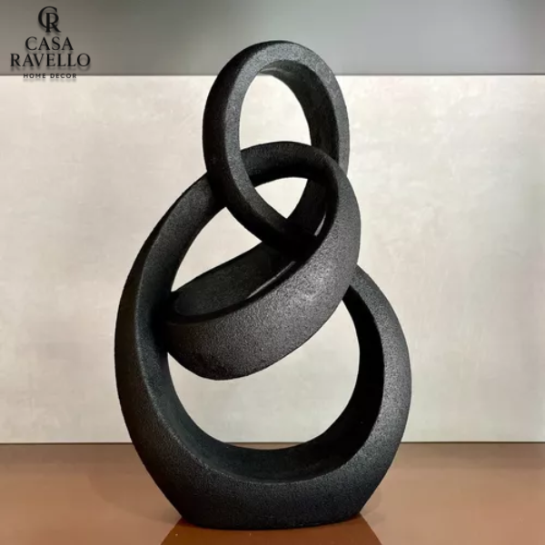 Escultura Entrelaçada para decoração em Poliresina - Alma Ligada