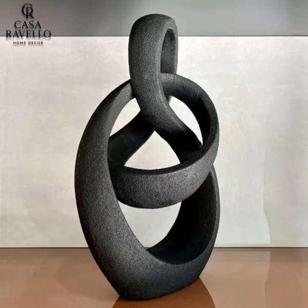 Escultura Entrelaçada para decoração em Poliresina - Alma Ligada