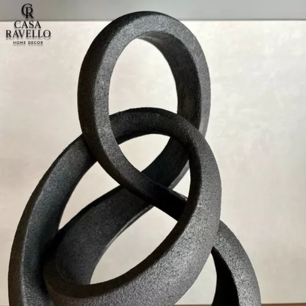Escultura Entrelaçada para decoração em Poliresina - Alma Ligada