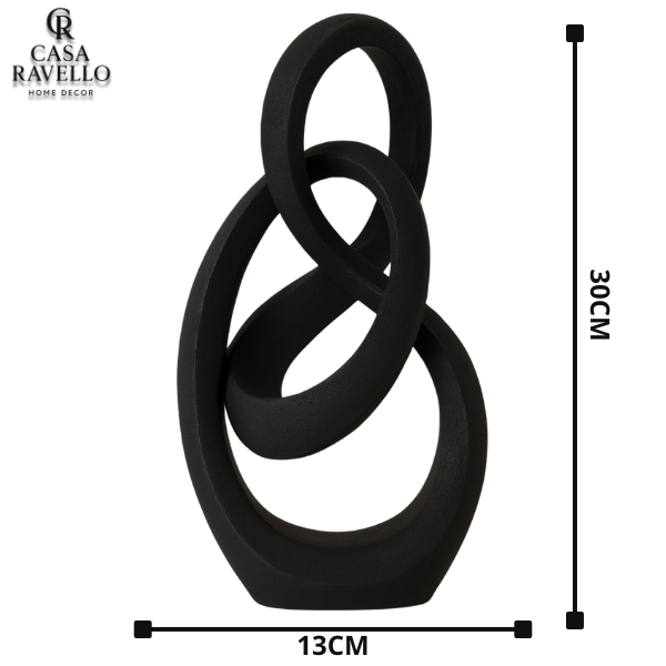 Escultura Entrelaçada para decoração em Poliresina - Alma Ligada