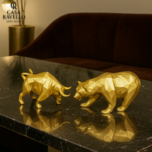 Forças Opostas - Estátua decorativa em Resina