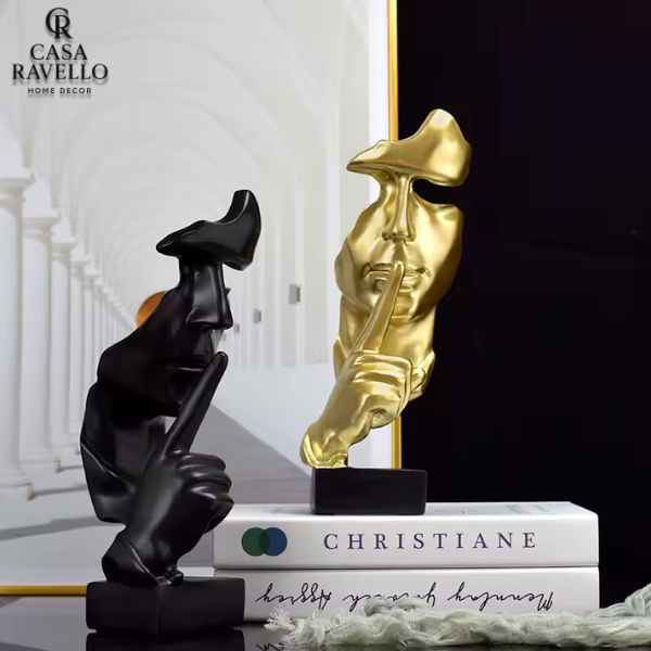 O silêncio - Estátua decorativa em Resina