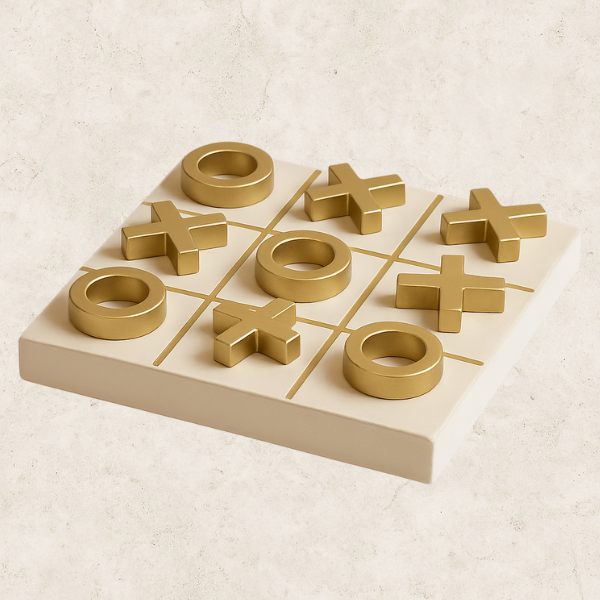 Escultura Decorativa em Cerâmica e Resina - Trio D'oro