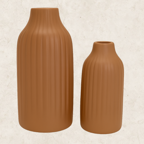 Dupla de Vasos decorativos em Cerâmica - Vetri di Firenze