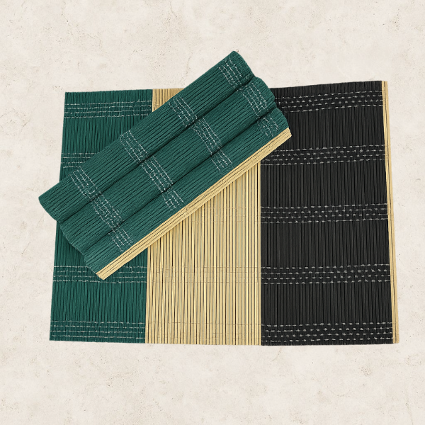 Kit 4 Sousplat em Bambu - Bambusa