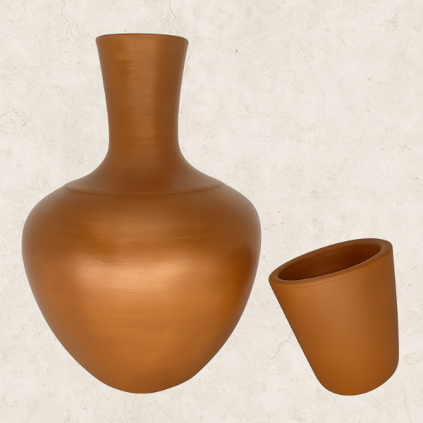 Jarra de Barro com Copo - Terra Lieve