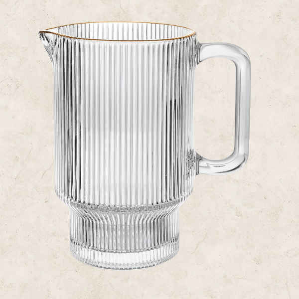 Jarra em Cristal com Fio de Ouro - Riflesso Alto