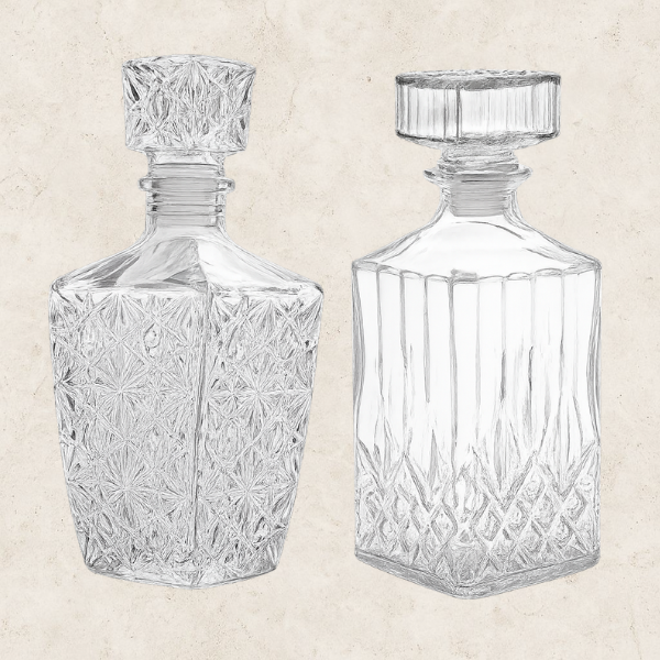Kit 2 Decanter´s em Vidro - Set Due Lusso