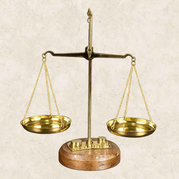 Escultura decorativa em Metal - Giustizia Antica