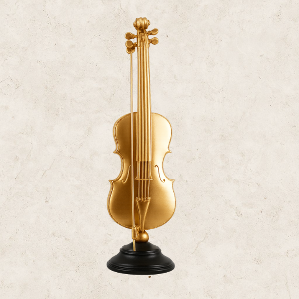 Sinfonia Dorata - Escultura decorativa em Resina