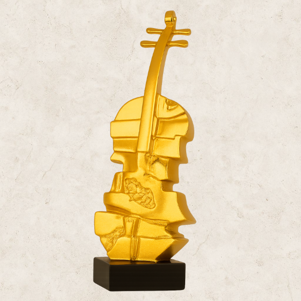 Violino Frammentato - Escultura decorativa em Resina
