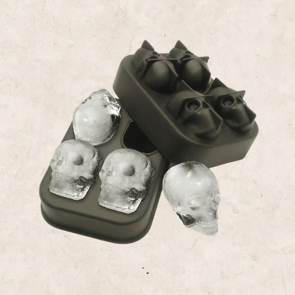 Forma Caveira de Gelo em Silicone - SkullFreeze