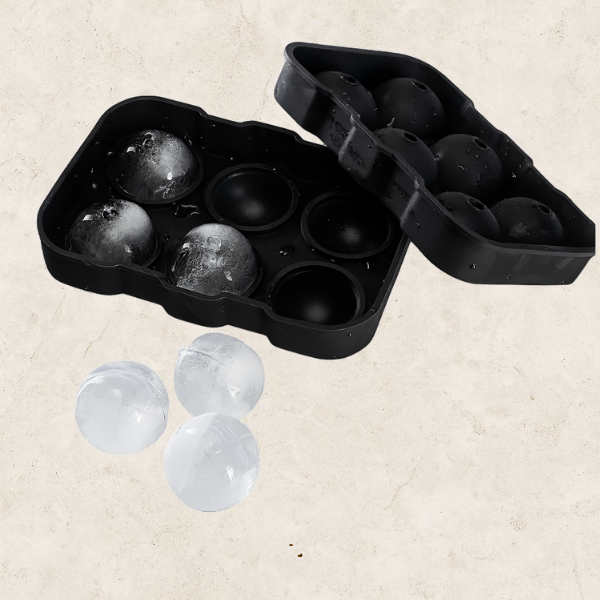 Forma Redonda de 6 Gelos em Silicone - IceSphere