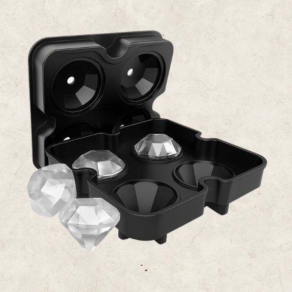 Forma Diamante de 4 Gelos em Silicone - IceDiamond