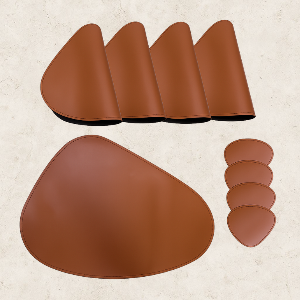 Kit Jogo Americano em Couro - Linea Calda